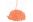 Dřevěný ježek na zavěšení oranžový 12cm
