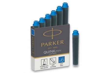 Inkoustové bombičky Parker ROYAL MINI modré 6ks (do plnicích-plnících per PARKER)