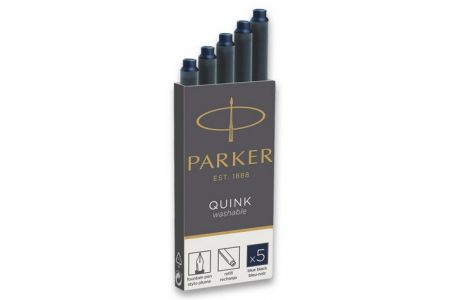 Inkoustové bombičky Parker ROYAL modročerné 5ks (do plnicích-plnících per PARKER)