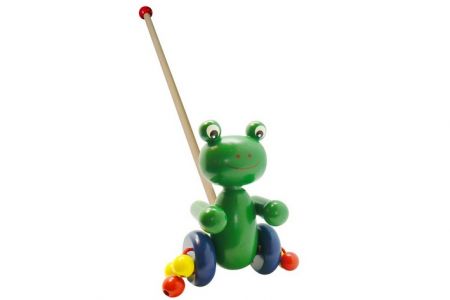Žába dřevěná na tyči