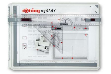Rýsovací deska Rotring Rapid A3 a kufřík College (rysovací-rýsovací prkno, deska)