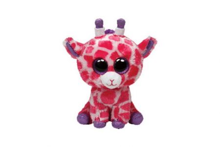EDEN Plyš očka velká žirafa růžová 27 cm