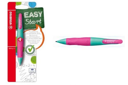 STABILO Mechanická tužka EASY ERGO 1,4mm HB START R růžové pro praváky