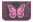 BELMIL Školní penál 1 zip 2 klopy Flying Butterfly 335-74 PRÁZDNÝ (školní pouzdro motýl)