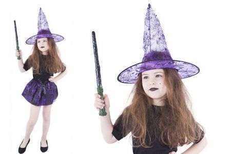 Kostým čarodějnice - tutu pavuč.+ klobouk