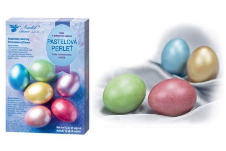 Sada k dekorování vajíček - pastelová perleť