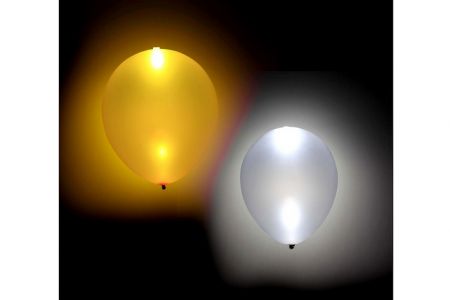 Balonky LED 4ks 2zlaté a 2 stříbrné