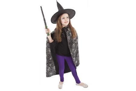 Kostým čarodějnický plášť + klobouk