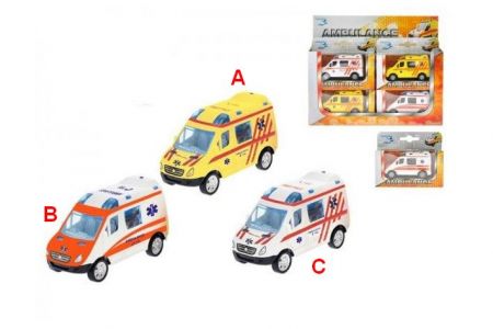 Ambulance 8cm kov zpětný chod 3 druhy