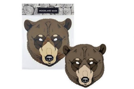 Maska papírová medvěd