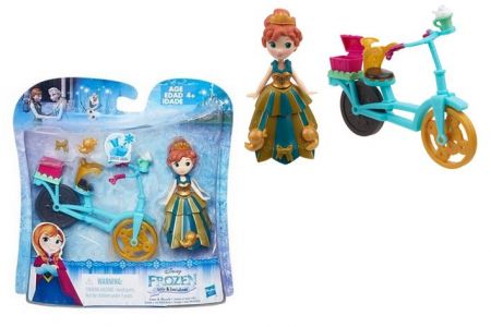 HASBRO Frozen panenka Little Kingdom Anna &amp; Bicycle Ledové království