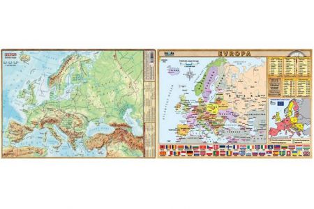 Tabulka mapa Evropa A4