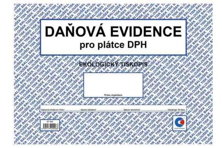 Peněžní deník A4 - daňová evidence (plátce DPH, oboustranný) / ET330 / Baloušek tisk