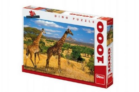 DINO Puzzle Dvě žirafy 66x47cm 1000 dílků