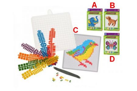 Mozaikové puzzle zvířata 4 druhy