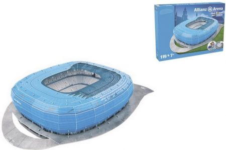 3D puzzle Nanostad:GERMANY Allianz Arena (Munchen 1860 Blue Packing)