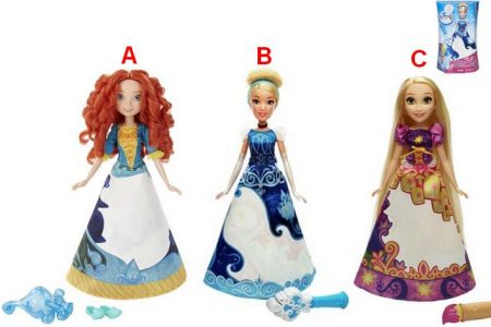 DP Disney Princess Panenka s vybarvovací sukní 3 druhy
