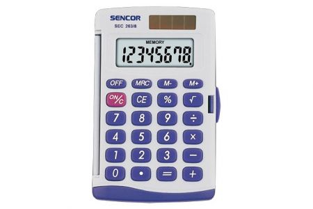 Kalkulačka kapesní SENCOR SEC 263/8 (kalkulátor kapesní SEC-263/8)