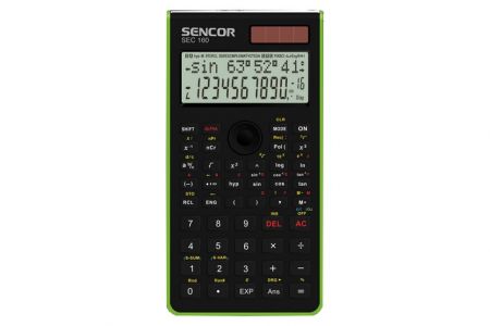 Kalkulačka vědecká SENCOR SEC 160 GN (kalkulátor vědecký školní SEC-160GN / SEC-160-GN)