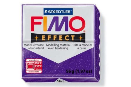 FIMO effect fialová se třpytkami 8020-602 56g