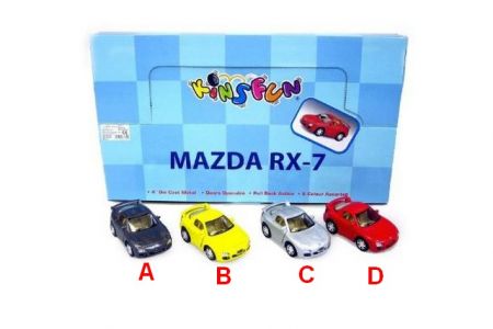 Mazda RX-7 10cm kov 4 druhy
