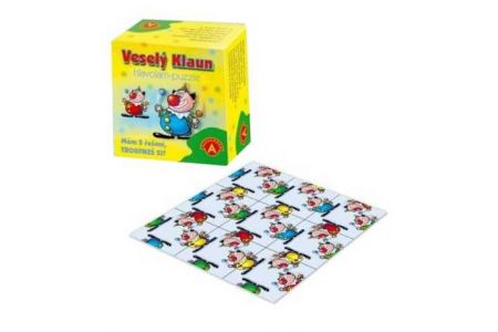 Hlavolam Puzzle Veselý klaun 9 kartiček
