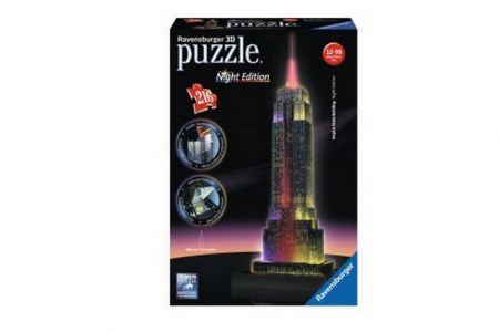 Puzzle Empire State Building-Noční edice 3D 216 dílků 
