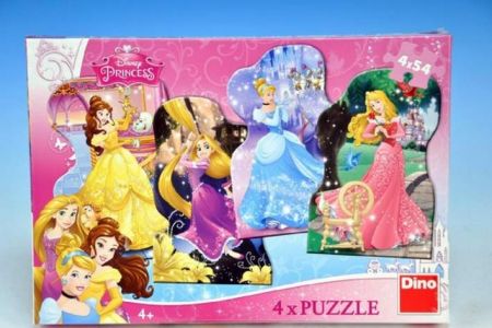 DINO Puzzle Hravé princezny 13x20cm