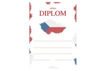Diplom A5 - Česko / BD044 / Baloušek tisk