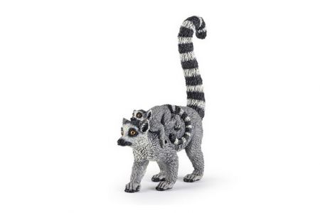 PAPO Lemur s mládětem 8 cm