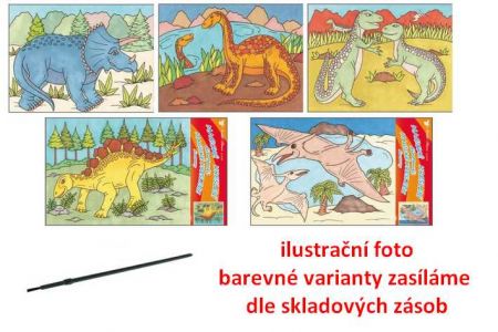 Malování vodou dinosauři 28x21,5cm