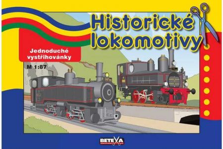 Vystřihovánky Historické lokomotivy (vystřihovánka BETEXA)