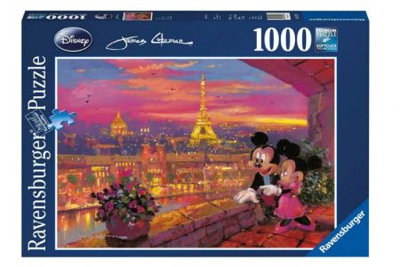 Puzzle Disney Západ slunce v Paříži 1000 dílků