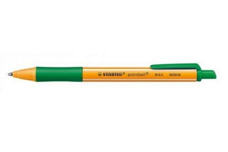 STABILO kuličkové pero pointball zelená 0,5mm