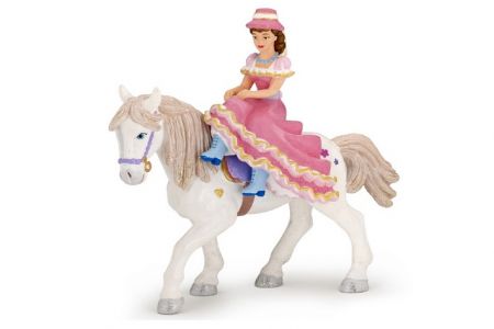 PAPO Princezna s kloboukem na koni 14,5 cm