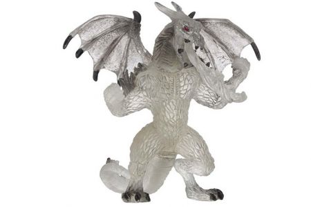 PAPO Světelný drak bílý 13 cm