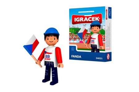 EFKO Igráček Fanda - figurka s vlajkou