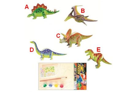 Dřevěné puzzle dinosauři 20 x 15 cm