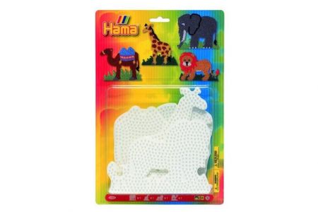 Podložka na zažehlovací korálky-slon,žirafa,lev