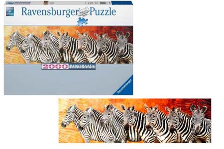 Puzzle-Zebry 2000 dílků panorama