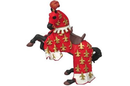 PAPO Kůň prince Filipa červený 8,5x14 cm