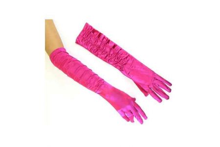 Růžové rukavičky(Večerní rukavice-dlouhé-růžové) 