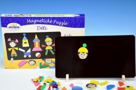 Magnetické puzzle děti 33x23x3,5cm