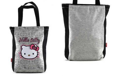 Nákupní taška Hello Kitty šedá