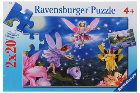 Puzzle 2x20 dílků Víly a Jednorožec (Ravensburger)