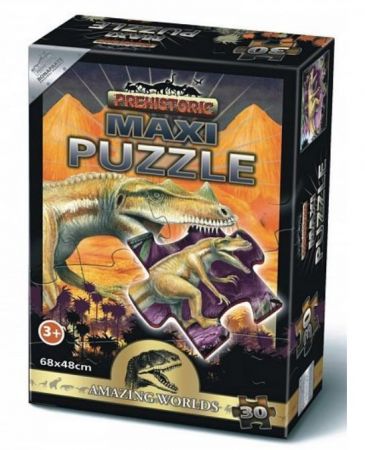 Puzzle MAXI 30 dílků - Prehistoric-Ceratosa (puzzle-30) (BONAPARTE) EAN: 859401177809302