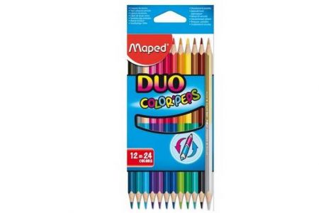 Pastelky trojhranné MAPED Color&#39; Peps Duo 24ks