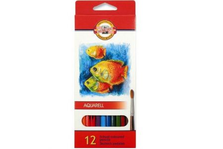 KOH-I-NOOR Souprava pastelek akvarelových 3716 12 ryby