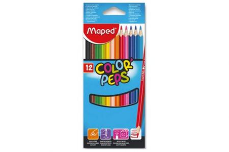 Pastelky Maped Color&#39; Peps 12ks (trojhranné)