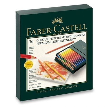 Pastelky Faber-Castell Polychromos studio box, 36 ks